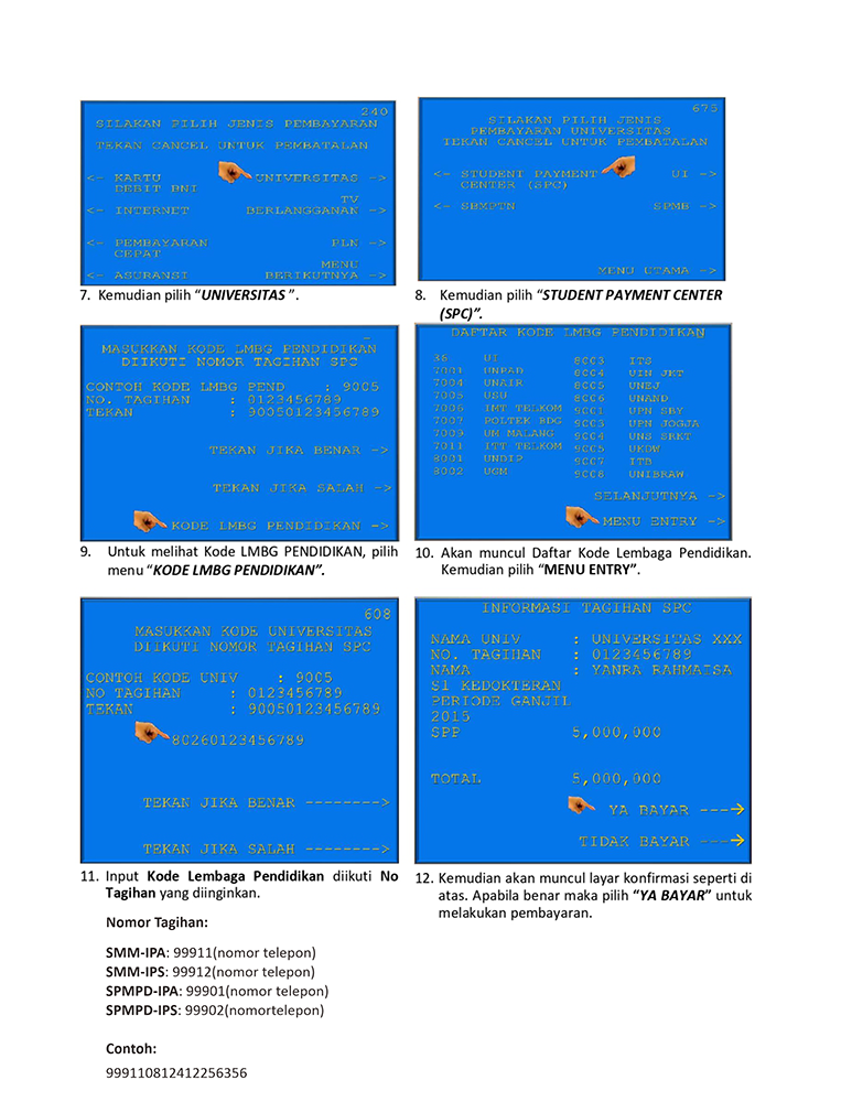 Tata Cara Pembayaran Biaya Pendaftaran